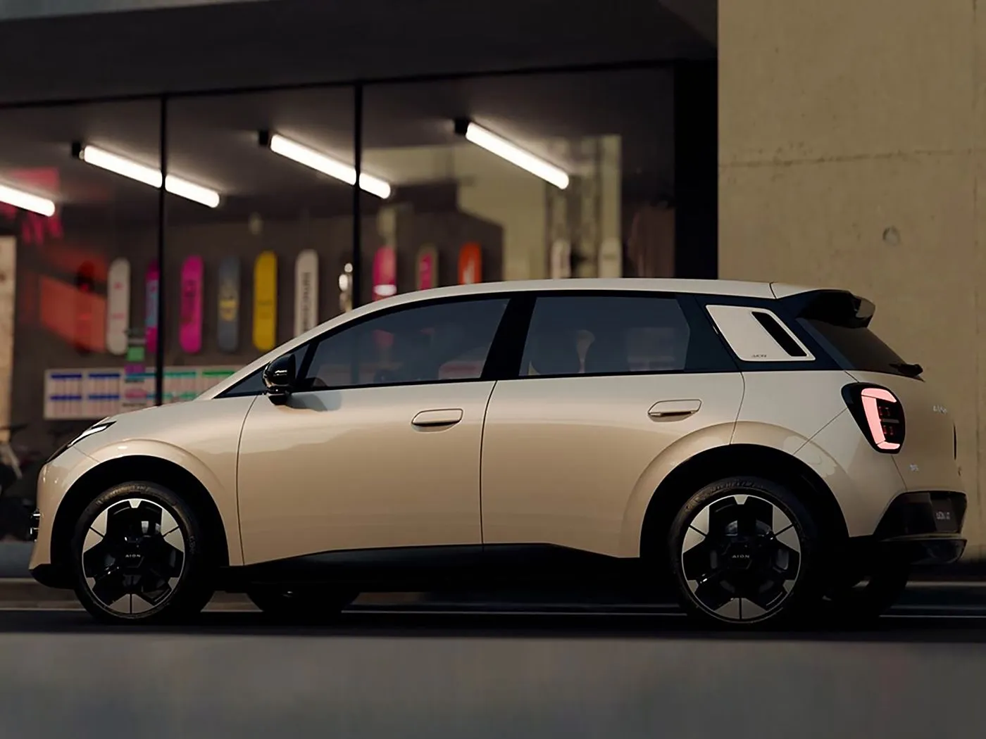 Năng lượng mới Pure Electric Mini Hatchback AION UT Bán chạy Lithium Hybrid EV từ GAC Liên doanh Giá thấp