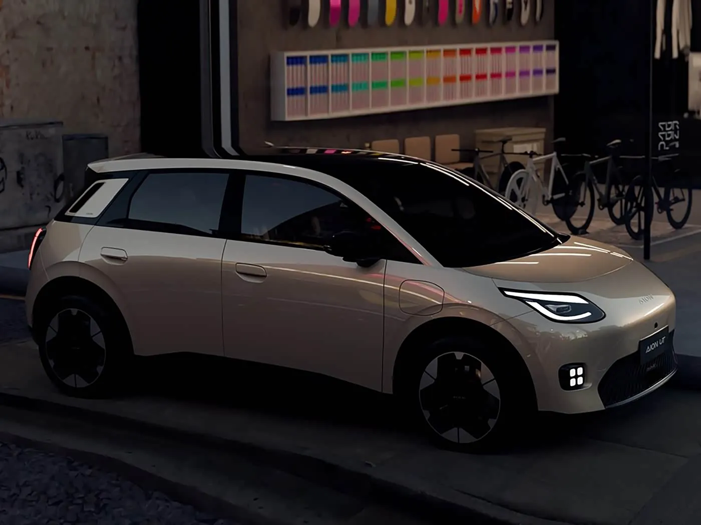 Năng lượng mới Pure Electric Mini Hatchback AION UT Bán chạy Lithium Hybrid EV từ GAC Liên doanh Giá thấp