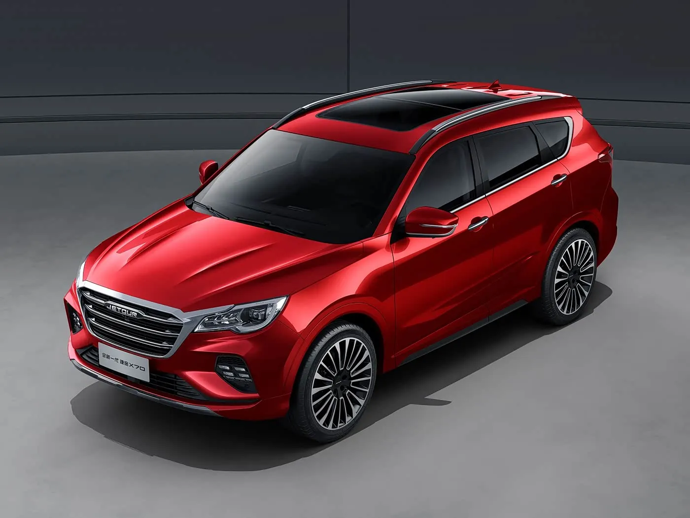 Thương hiệu mới Chery Jetour X70 SUV Lái xe tự động Euro VI Khí thải hợp kim Giá nóc Camera phía sau Ghế da