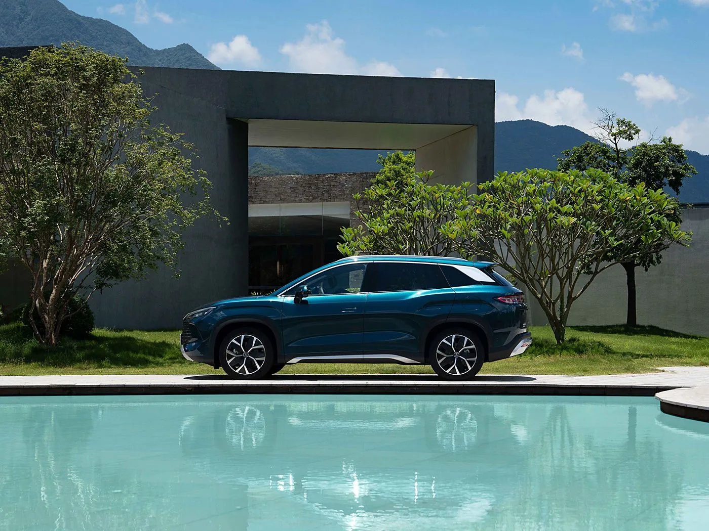 BYD Song L DM-i Compact PHEV SUV tầm xa, xe năng lượng mới tốc độ cao DiPilot 2.0 Ghế sưởi Camera toàn cảnh 360°