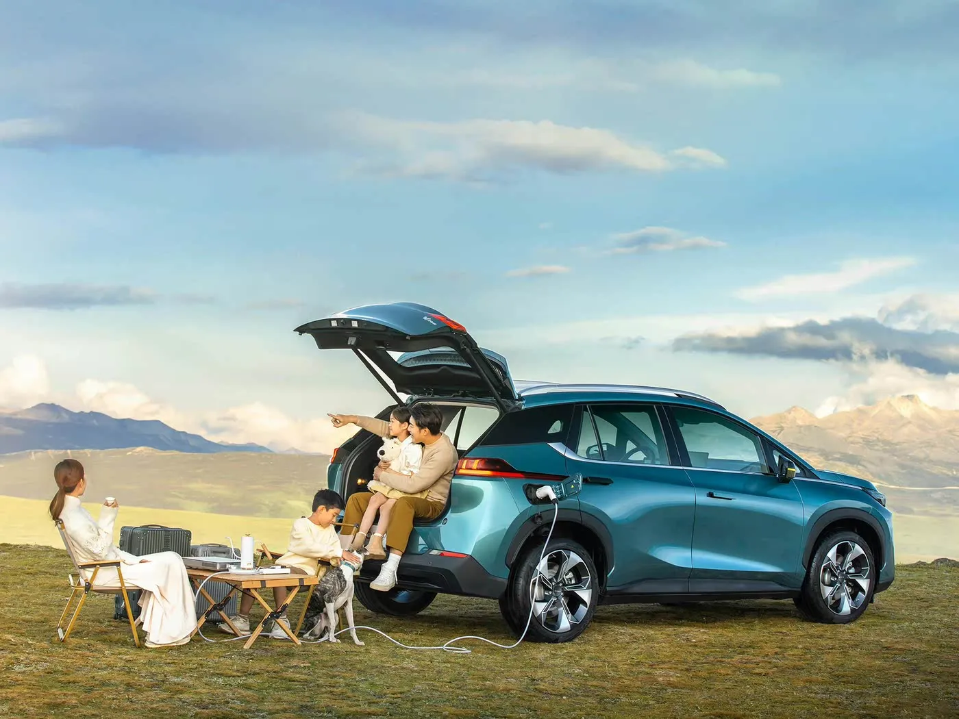 Chiếc SUV điện sang trọng AION V Tyrannosaurus Trải nghiệm lái xe bên trái tối ưu với các tính năng nâng cao Xe năng lượng mới