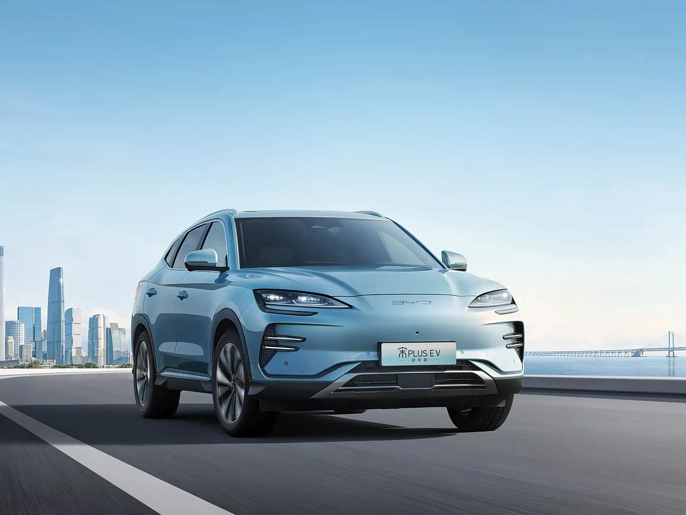 BYD Song Plus SUV Hệ dẫn động AWD tự động với camera phía sau Ghế da sử dụng nhiên liệu hybrid Tay lái bên trái